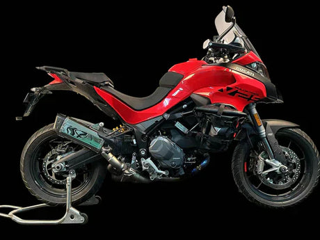 Vandemon Ducati Multistrada V2 950 Bimodal Stealth Titanium Exhaust System DUCV2MTSTIEXHWVA VA-115