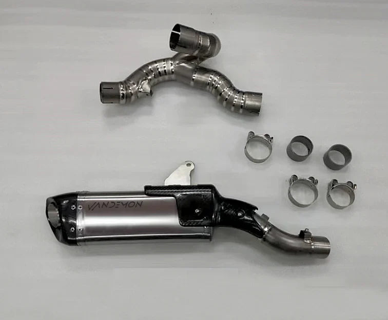 Vandemon  Ducati Multistrada V4 Titanium Slip-On & Optional front headers  DUCV4MTSTIMUFFB