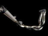 Vandemon  Ninja H2 & H2R Brushed Titanium Exhaust & Carbon Tip Muffler KAWAH2TICSBREXHCF VA-5