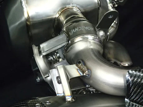 Vandemon Triumph Rocket 3R & GT 2500 2019-25 Titanium Bimodal Stealth Titanium Slip-On Mufflers TRIUMROCKET3O2MUFA VA-152