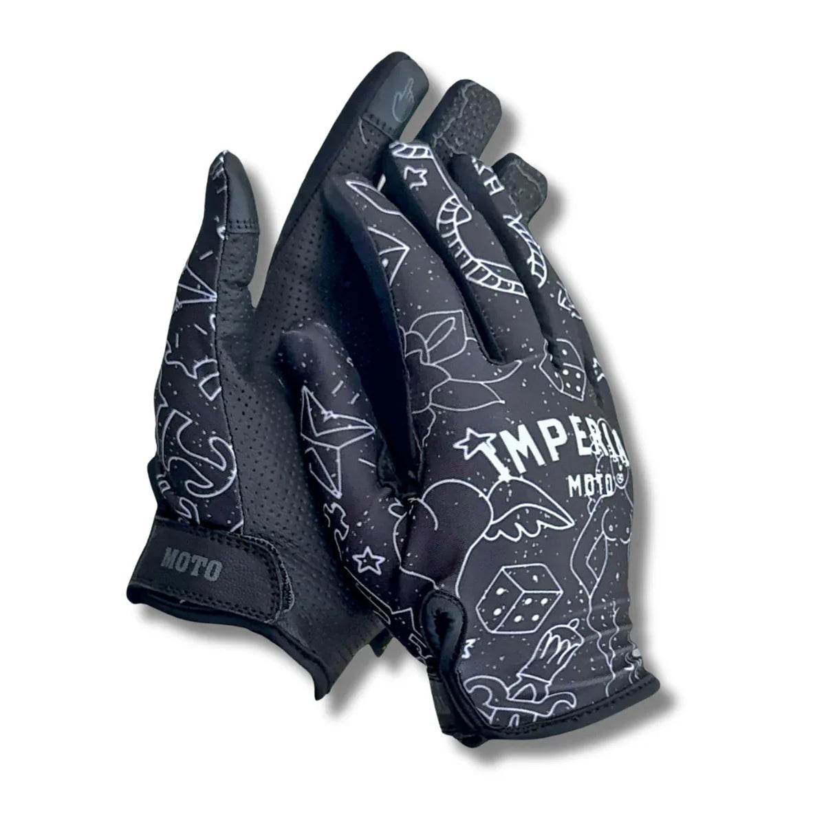 IN STOCK IMPERIAL MOTO Vapor MX Gloves - BLACK - LARGE