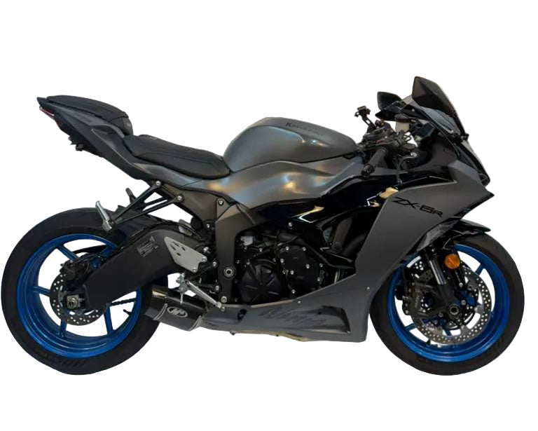 IN STOCK M4 ZX6R 2009-2025  2026 Carbon Fiber Street Slayer Slip On KA6914