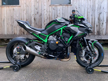 Vandemon Brushed Titanium Exhaust System  Ninja ZH2  2020-25 KAWAZH2TIEXHSYSBRUB VA-98