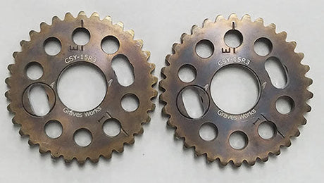 Graves yamaha r3 slotted cam sprocket set