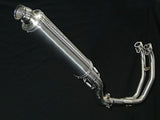 Vandemon  Yamaha YZF-R3 MT-03 YZF-R25 Vandemon Stainless Steel Headers, Titanium Muffler YAMAR300EXHSSBRA VA-83