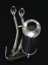 Vandemon  Yamaha YZF-R3 MT-03 YZF-R25 Vandemon Stainless Steel Headers, Titanium Muffler YAMAR300EXHSSBRA VA-83