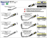 71179HKR Arrow Yamaha Yzf R1 17-26 Titanium Half System Kit With Indy Race Silencer