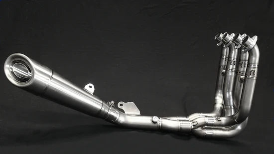 Vandemon Brushed Titanium Exhaust System  Ninja ZH2  2020-24 KAWAZH2TIEXHSYSBRUA