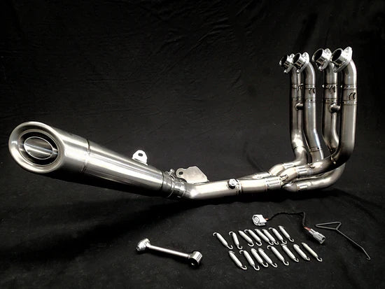 Vandemon Brushed Titanium Exhaust System  Ninja ZH2  2020-24 KAWAZH2TIEXHSYSBRUA