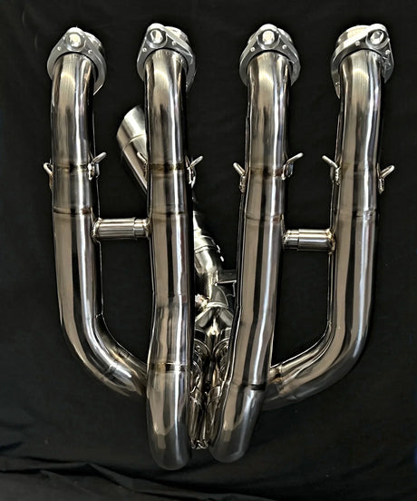 Vandemon Polished Titanium Exhaust System Ninja ZH2 2020-25 KAWAZH2TIEXHSYSPOLB VA-10