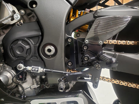 Graves Motorsports WORKS Kawasaki ZX-10R / ZX-10RR Adjustable Rearsets  W-RSK-19ZX1-KAF