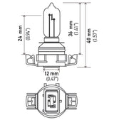 Hella H16/9009 12V 35W Xenon White XB Bulb (Pair) LAH71071282