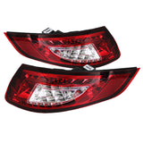 Spyder Porsche 997 05-08 LED Tail Lights Red Clear ALT-YD-P99705-LED-RC 5037978