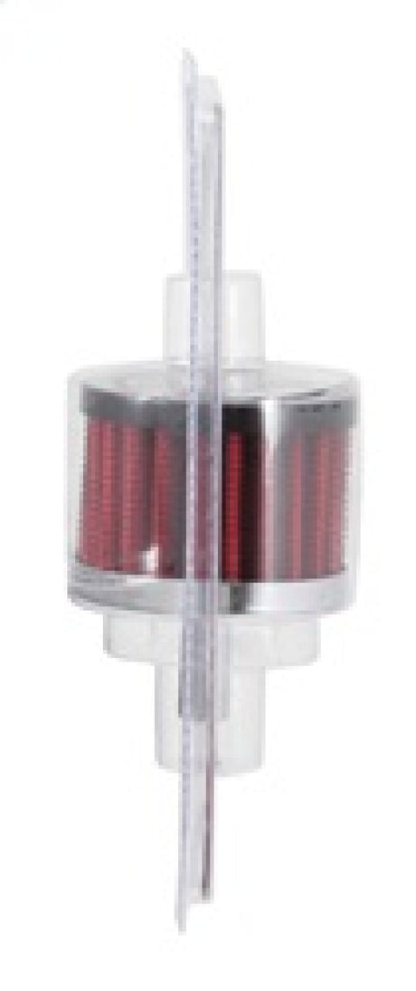 K&N Steel Base Crankcase Vent Filter 0.375in Vent OD x 2in OD x 1.5in Height 62-1000