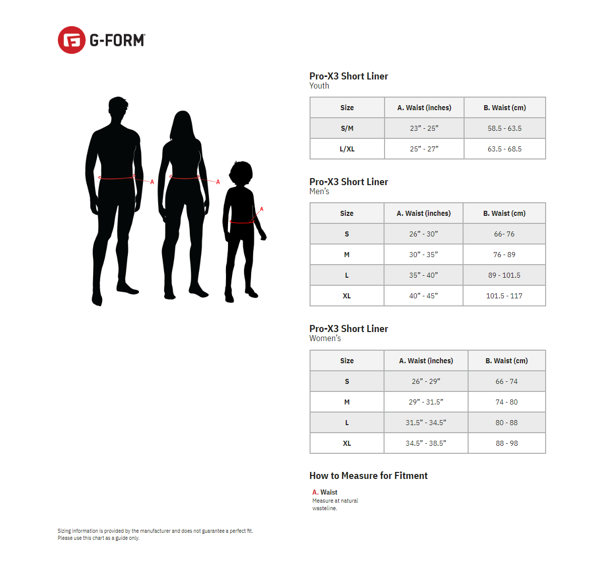 G-FORM Pro-X3 Bike Liner - Black - Small CS1102013