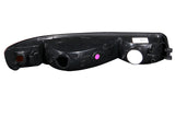 ANZO 1999-2006 Gmc Sierra 1500 Euro Parking Lights Black w/ Amber Reflector 511005