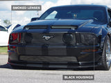 Raxiom 05-09 Ford Mustang w/ Halogen LED Halo Prjctr Headlights-Blk Hsng(Smoked Lens Exclude GT500) 49128