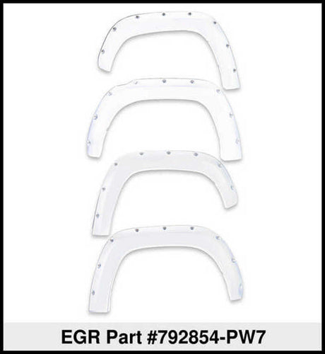 EGR 10+ Dodge Ram HD Bolt-On Look Color Match Fender Flares - Set - Bright White 792854-PW7