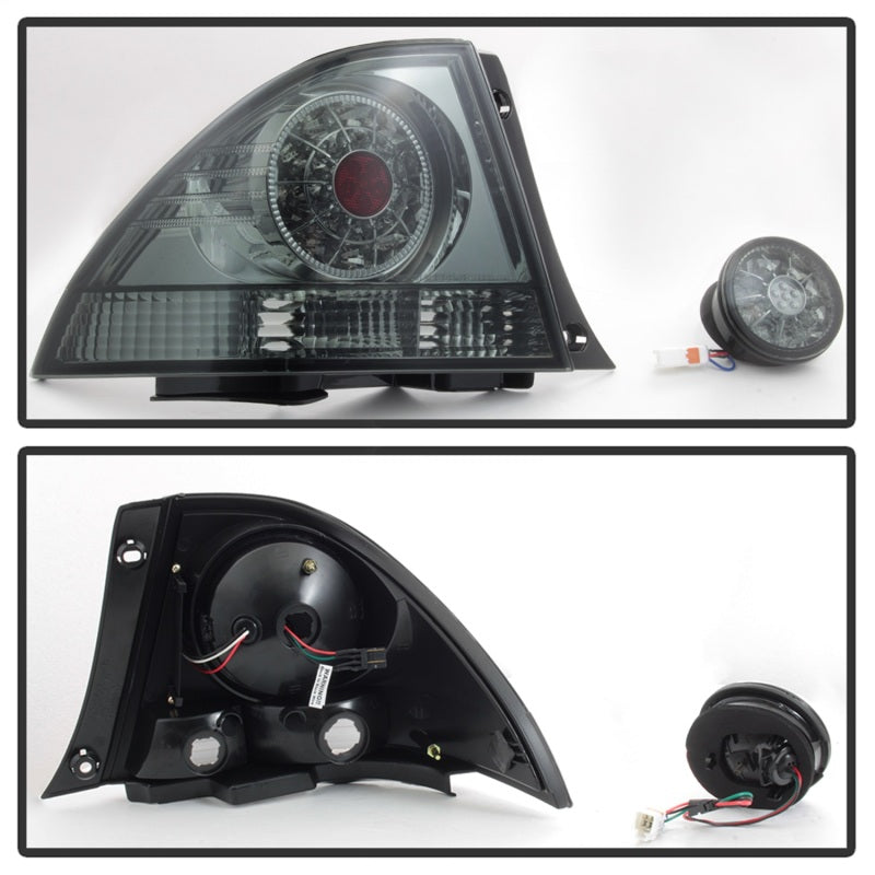 Spyder 01-03 Lexus IS300 LED Tail Lights w/Inner Trunk Lights - Smoke (ALT-YD-LIS300-LED-SET-SM) 5085054