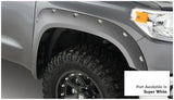 Bushwacker 16-18 Toyota Tundra Fleetside Pocket Style Flares 4pc 66.7/78.7/97.6in Bed - Super White 30918-13