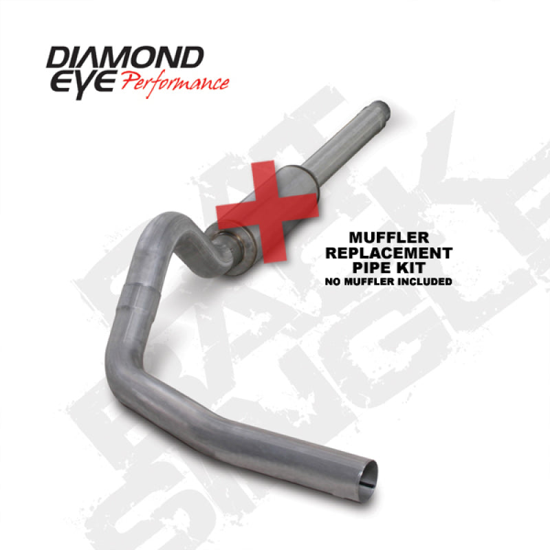 Diamond Eye KIT 4in CB MFLR RPLCMENT PIPE SGL AL: 94-97 FORD 7.3L F250/F350 PWRSTROKE K4310A-RP