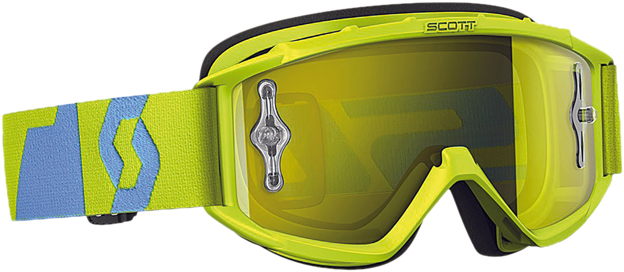 SCOTT 89si Pro Youth Oxide Goggle Blu/Grn W/Yellow Chrome Lens 240596-4967289