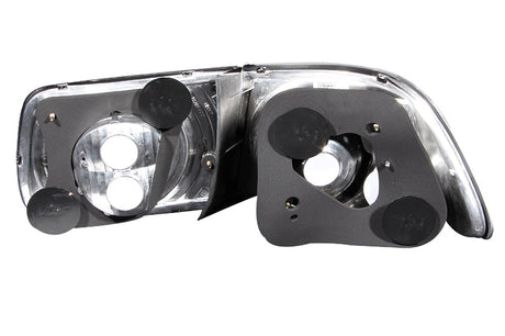 ANZO 1996-2000 Honda Civic Coupe Taillights Black 221062
