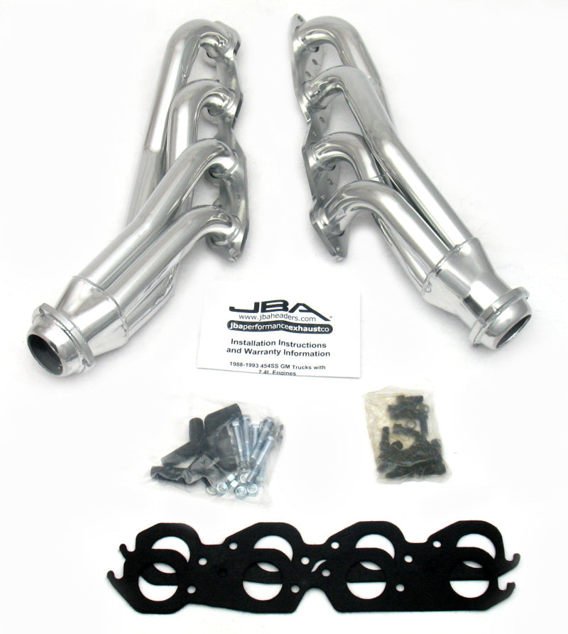 JBA 88-93 GM Truck 7.4L BBC w/o A.I.R. 1-3/4in Primary Silver Ctd Cat4Ward Header 1822S-3JS