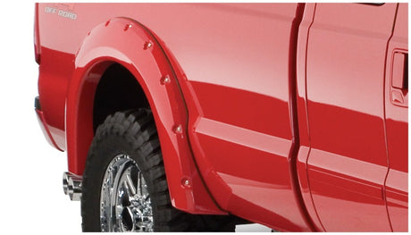 Bushwacker 08-10 Ford F-250 Super Duty Styleside Pocket Style Flares 4pc 81.0/96.0in Bed - Black 20917-02