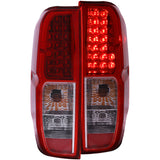 ANZO 2005-2008 Nissan Frontier LED Taillights Red/Clear 311071