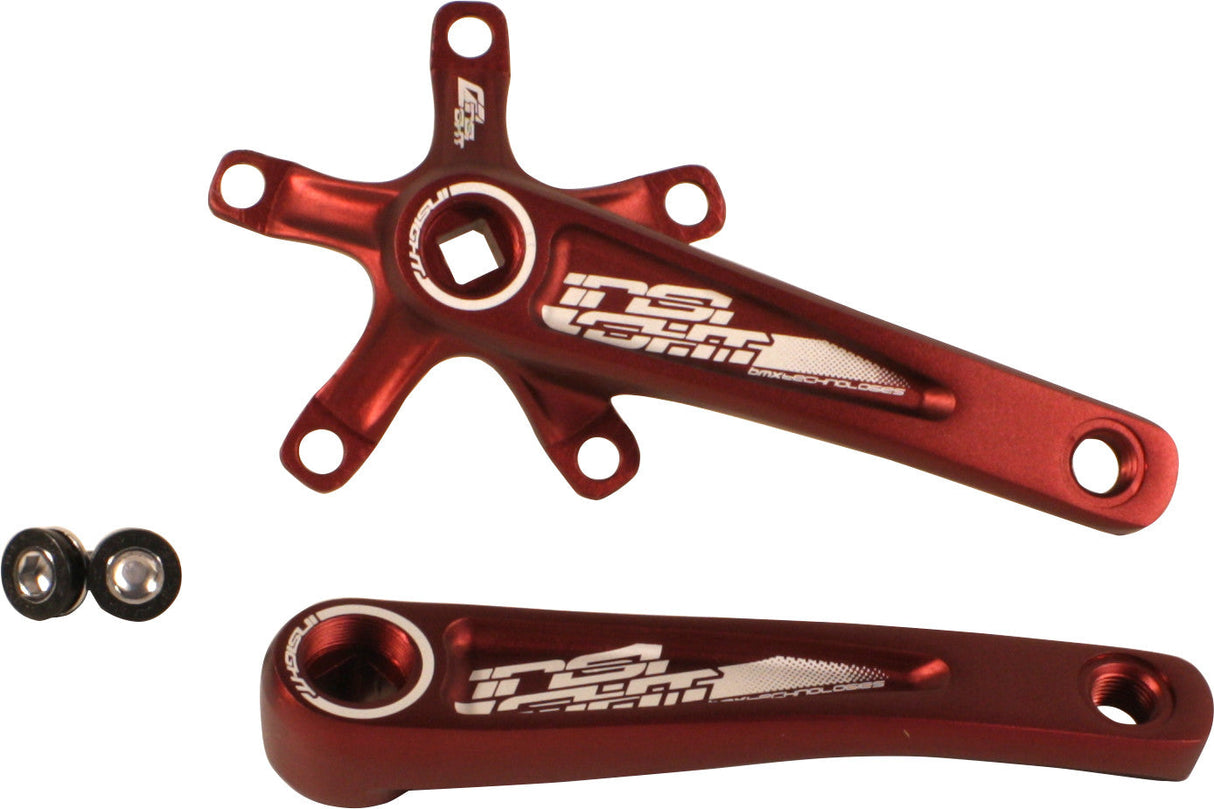 INSIGHT 165mm Cranks Red 5bolt X 110bcd INCS5165RDRD