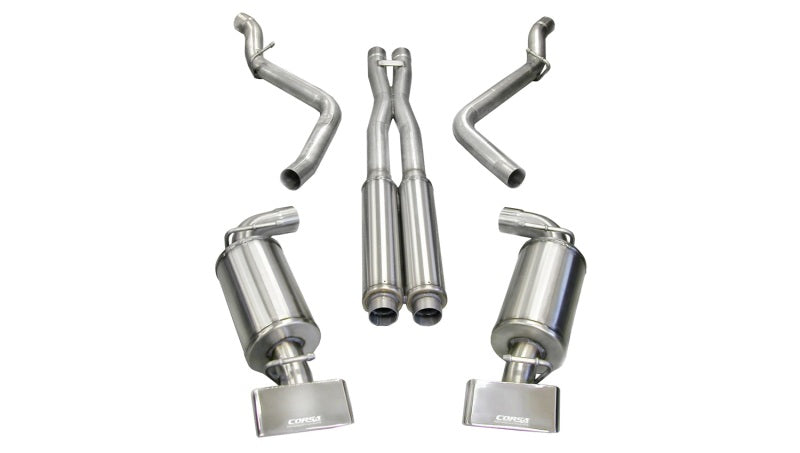 Corsa 08-10 Dodge Challenger SRT-8 6.1L V8 Polished Xtreme Cat-Back Exhaust 14438