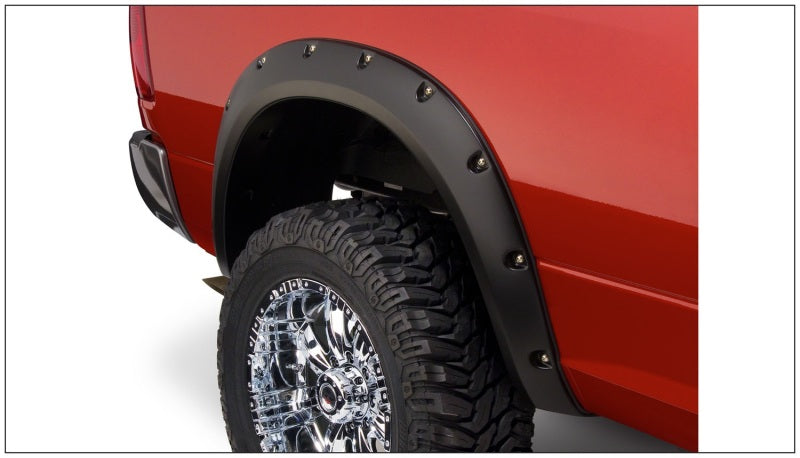 Bushwacker 10-18 Dodge Ram 2500 Fleetside Pocket Style Flares 4pc 76.3/98.3in Bed - Black 50919-02
