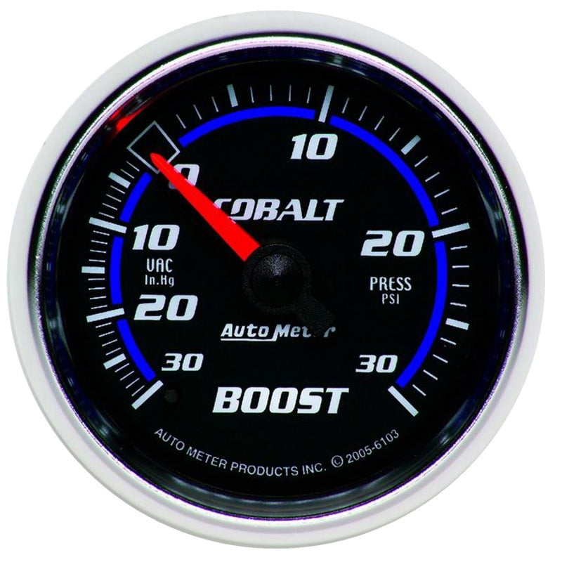 Autometer Cobalt 52mm 30psi mechanical Boost Gauge 6103