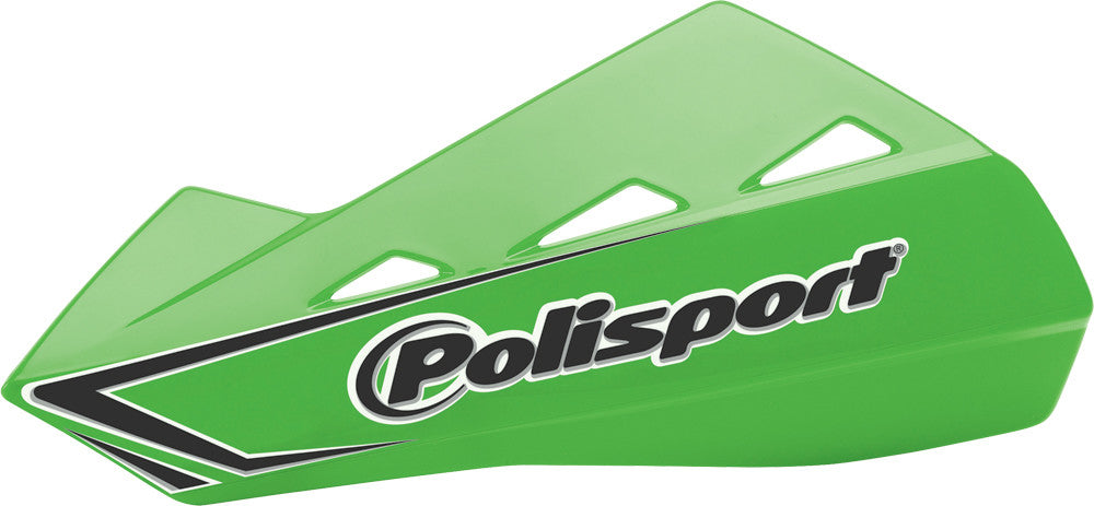 POLISPORT Qwest Handguards W/Plastic Mounting Kit Green 05 8304200036