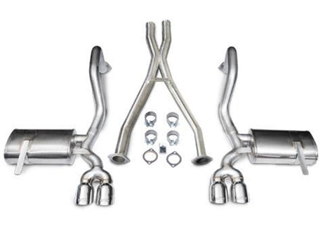 Corsa 97-04 Chevrolet Corvette C5 Z06 5.7L V8 Polished Xtreme Cat-Back + XO Exhaust 14114