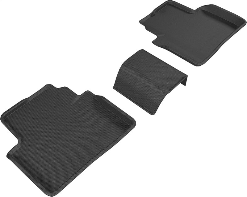 3D MAXpider 16-20 Honda Civic Kagu 2nd Row Floormats - Black L1HD07421509