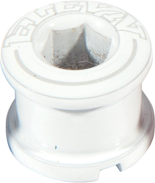 ELEVN Alloy Chain Ring Bolts 6.5mm White ELBO265WHWH