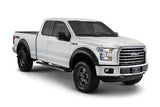 Bushwacker 15-17 Ford F-150 Styleside Extend-A-Fender Style Flares 4pc 67.1/78.9/97.6in Bed - Black 20936-02