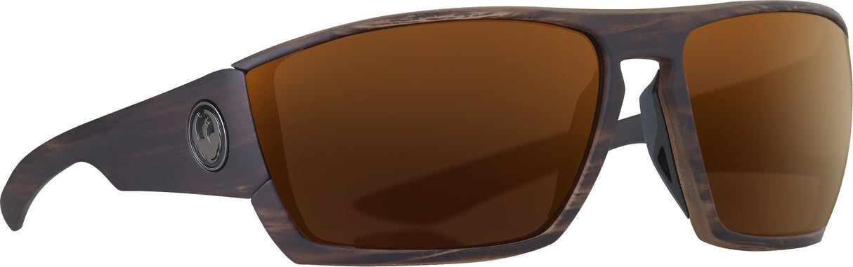 DRAGON Cutback Sunglasses Wood Grain W/Copper Ion Lens 351446816229