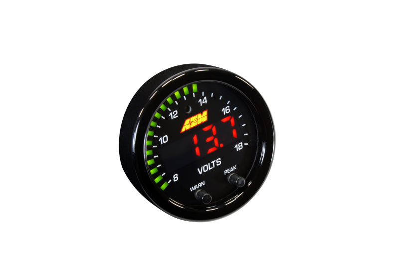 AEM X-Series 8-18V Volt Gauge 30-0303