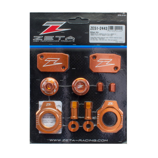 ZETA Billet Kit Ktm Orange ZE51-2443