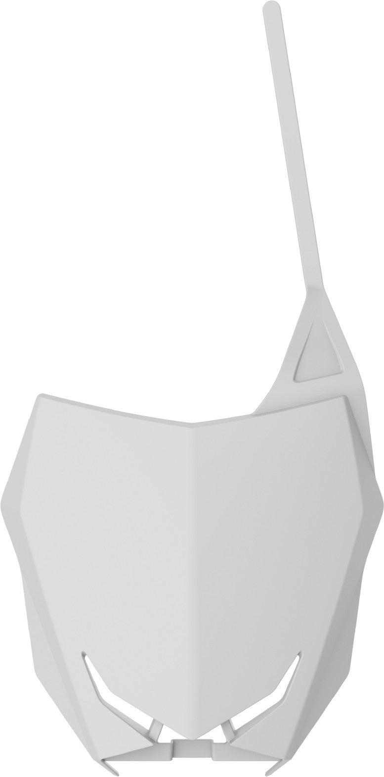 POLISPORT Front Number Plate White 8666100002