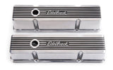 Edelbrock Valve Cover Elite II Series Chevrolet 1959-1986 262-400 CI V8 Tall Polished 4263