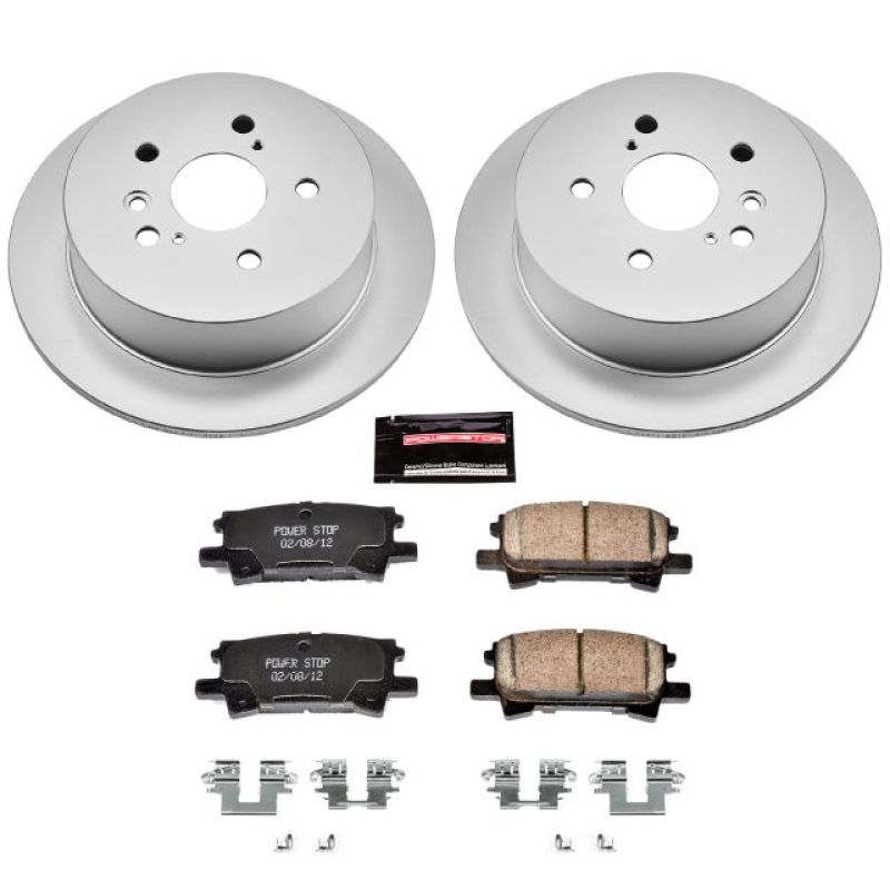 Power Stop 04-06 Lexus RX330 Rear Z17 Evolution Geomet Coated Brake Kit CRK5333