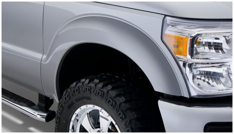 Bushwacker 11-16 Ford F-250 Super Duty Styleside Extend-A-Fender Style Flares 2pc - Black 20085-02