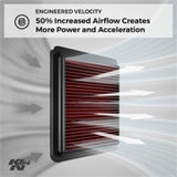 K&N 08 Nissan Sentra 2.5L Drop In Air Filter 33-2409