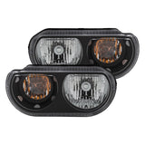 ANZO 2008-2014 Dodge Challenger Crystal Headlights Black 121526