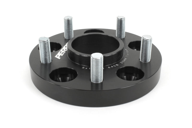 Perrin 17-18 Honda Civic Si 64.1mm Hub 5x114.3 20mm Wheel Spacers (One Pair) PHP-WHL-020BK