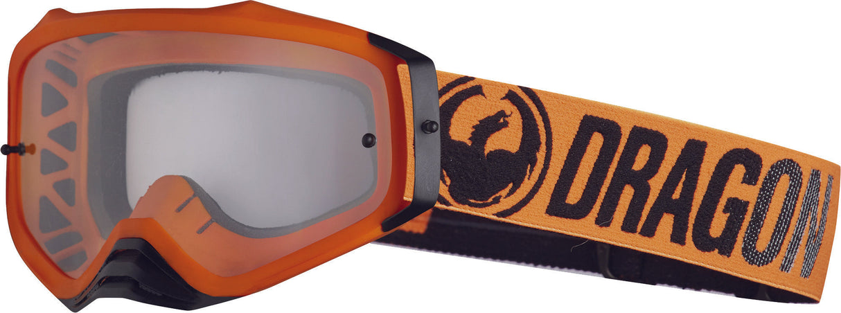 DRAGON Mxv Plus Goggle Break Orange W/Clear Lens 358766024701
